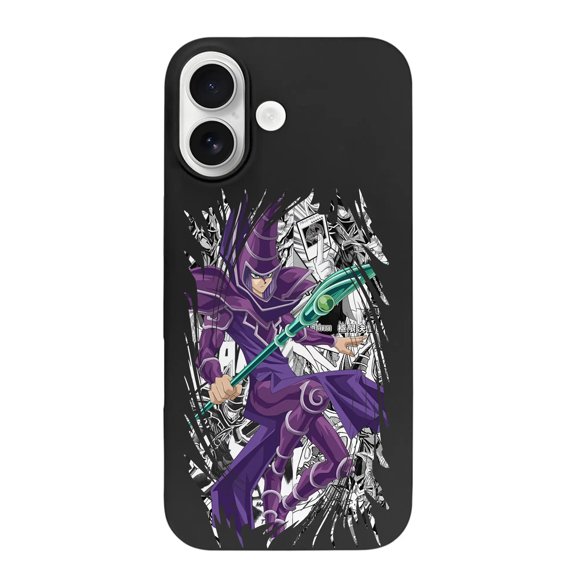 遊☆戯☆王 グッズ,ブラック・マジシャン - iPhone 17 シリーズ シリコンケース 薄型 耐衝撃 指紋防止 ソフトタッチカバー 精密フィット 傷防止 保護ケース iPhone 17/17 Air/17 Pro/17 Pro Max 対応